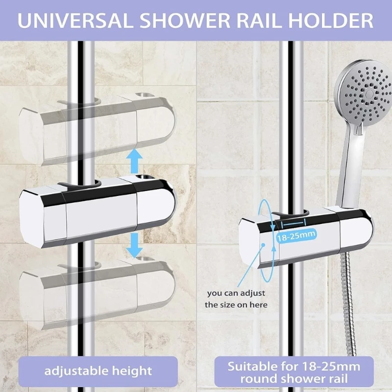 Soporte cabezal ducha ABS, práctico soporte cabezal ducha repuesto para baño
