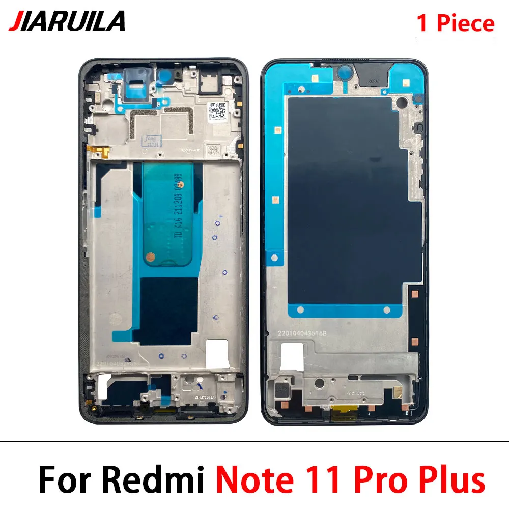 Front LCD Frame For Xiaomi Redmi Note 11S 11E 11 Pro Plus 5G Front LCD Screen Frame Cover Middle Frame Bezel Repair