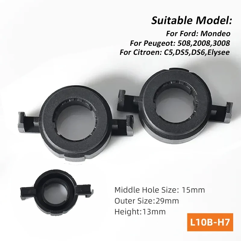 h7 Adapter L10B for installation of LED lamps in Hyundai, Geely, South-East (high beam),2 pcs