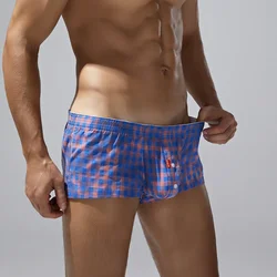 SEOBEAN MENS SEXY COTTON SHORTS DISTRESSED FIT TRUNKS UNDERWEAR