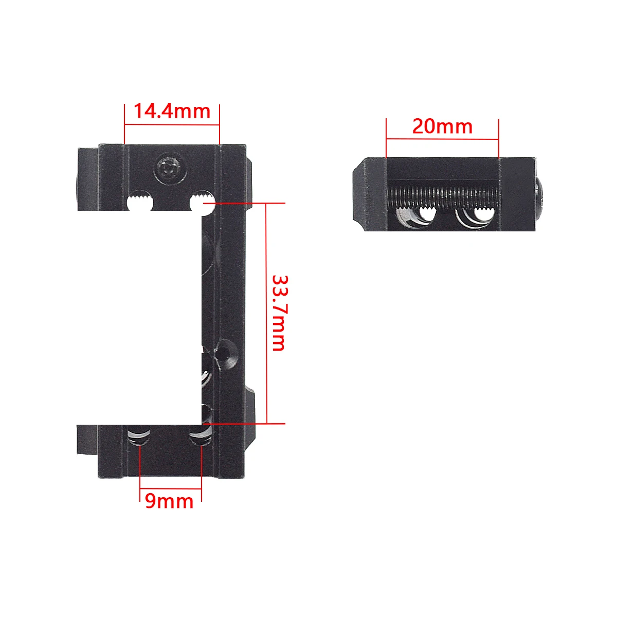 الوحدة التكتيكية سريع الناهض جبل مع حلقة العالمي T01 T02 R5 ريد دوت قوس الملحقات الوحدة Riflescope جبل مع الشعار