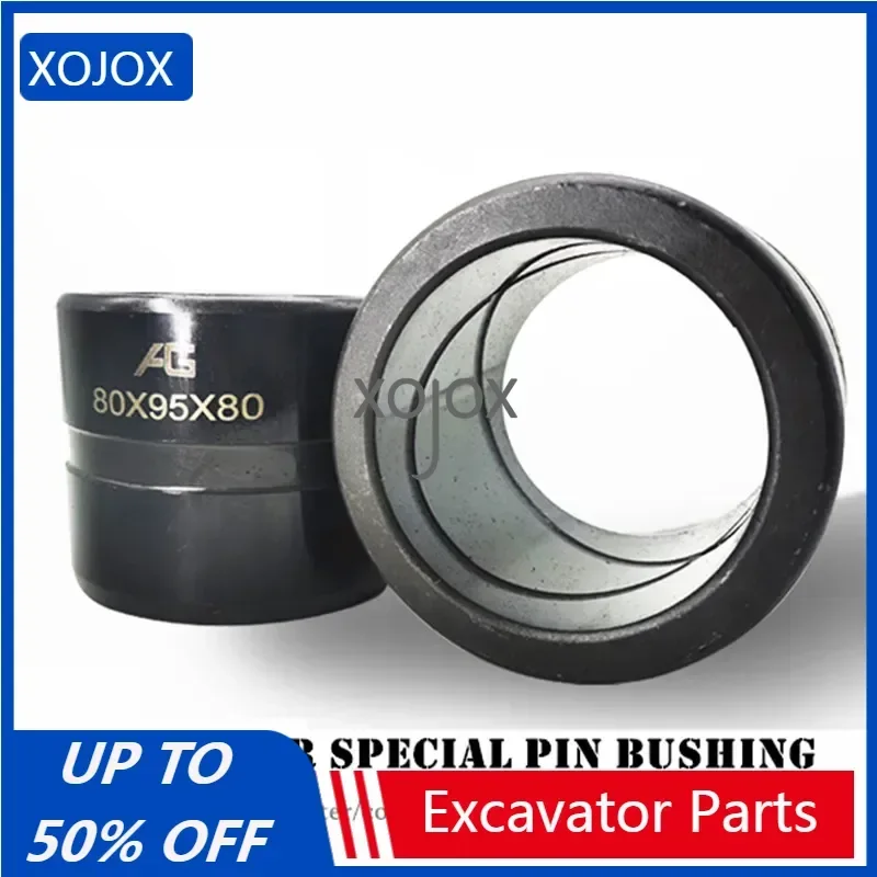 

XOJOX Excavator Shaft Jacket Combination Wear-resistant Bearing Bucket Ear Horse Head Stainless Steel Unilateral Pin