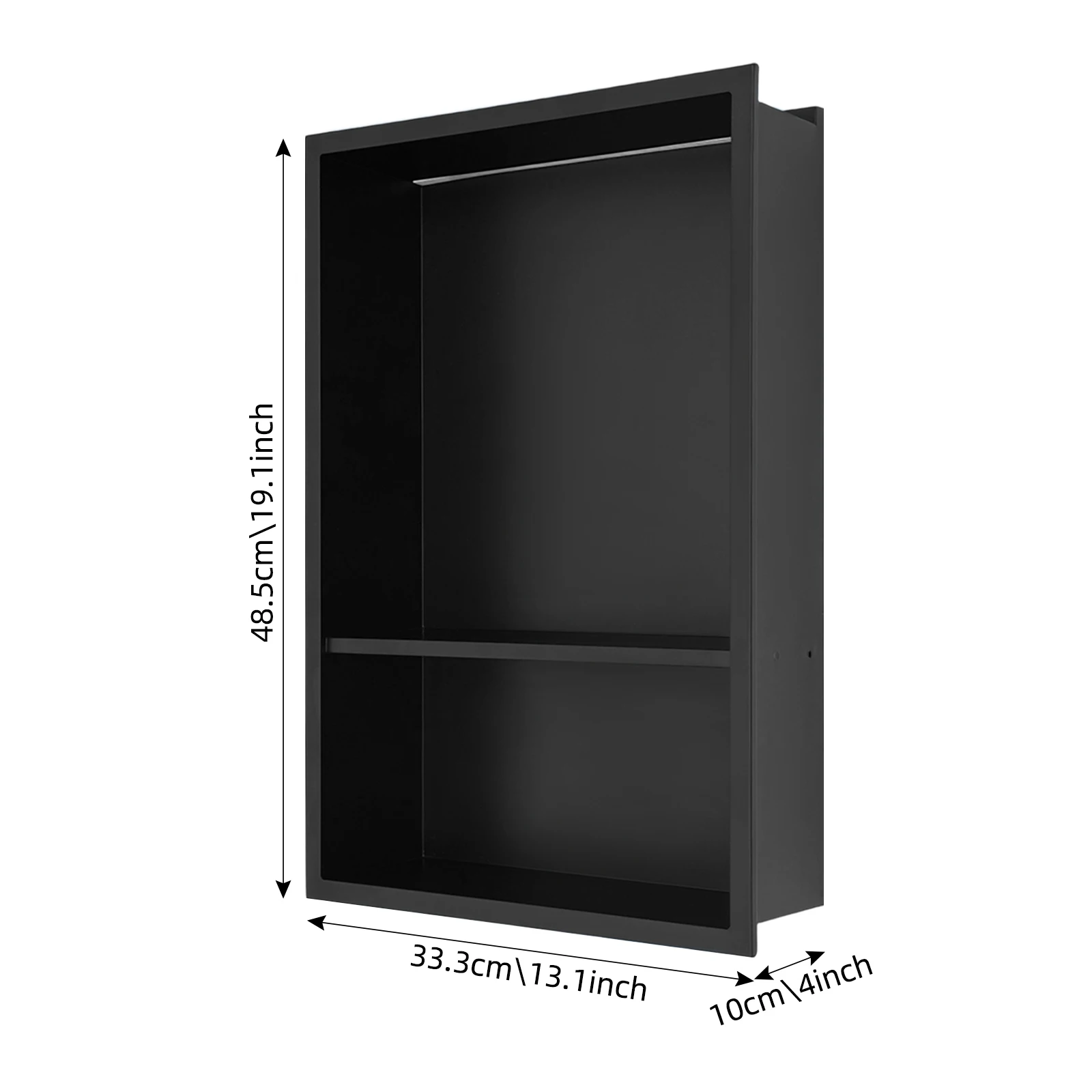 12x18in/24in/36in RGB RVS Douche Niche Badkamer Wandnische 2/3 Laags Wand Douche Niche 12V 24W