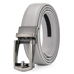 Men Belt Top quality cow genuine leather men's belt cowhide strap for male automatic buckle belts for men alloy buckle belt