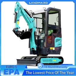Kubota Diesel 1.6 Ton Mini Excavators EPA EURO 5  Customized Hydraulic Small Digger Wholesale Cheap 1.8 Ton Compact Excavator