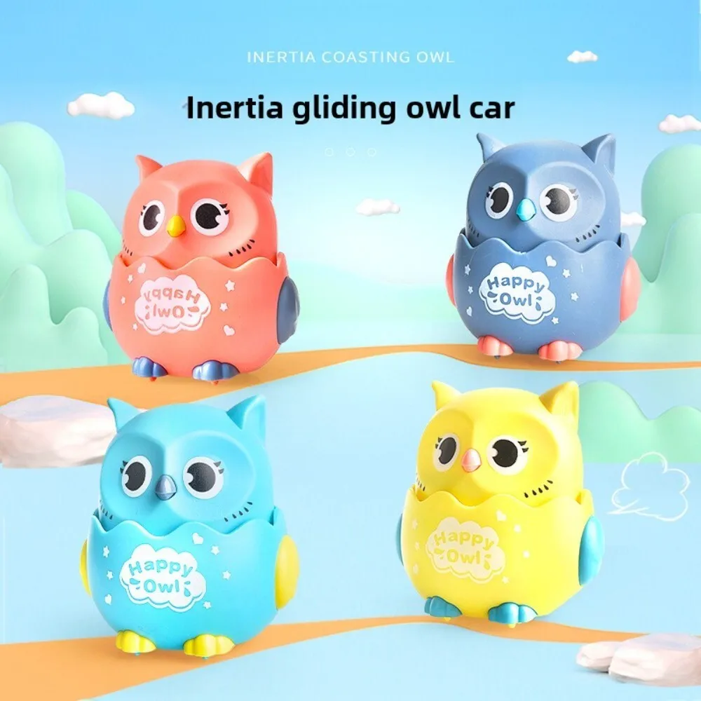 

Children Push Along Owl Inertia Car with Rotating Head Baby Toddler Educational Developmental Toy for Indoor Play Activity