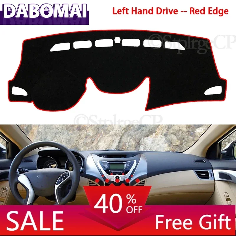 

Противоскользящий коврик для приборной панели, солнцезащитный козырек, коврик для приборной панели, анти-УФ-аксессуары для Hyundai Elantra 2011, 2012, 2013, 2014, 2015, MD UD Avante