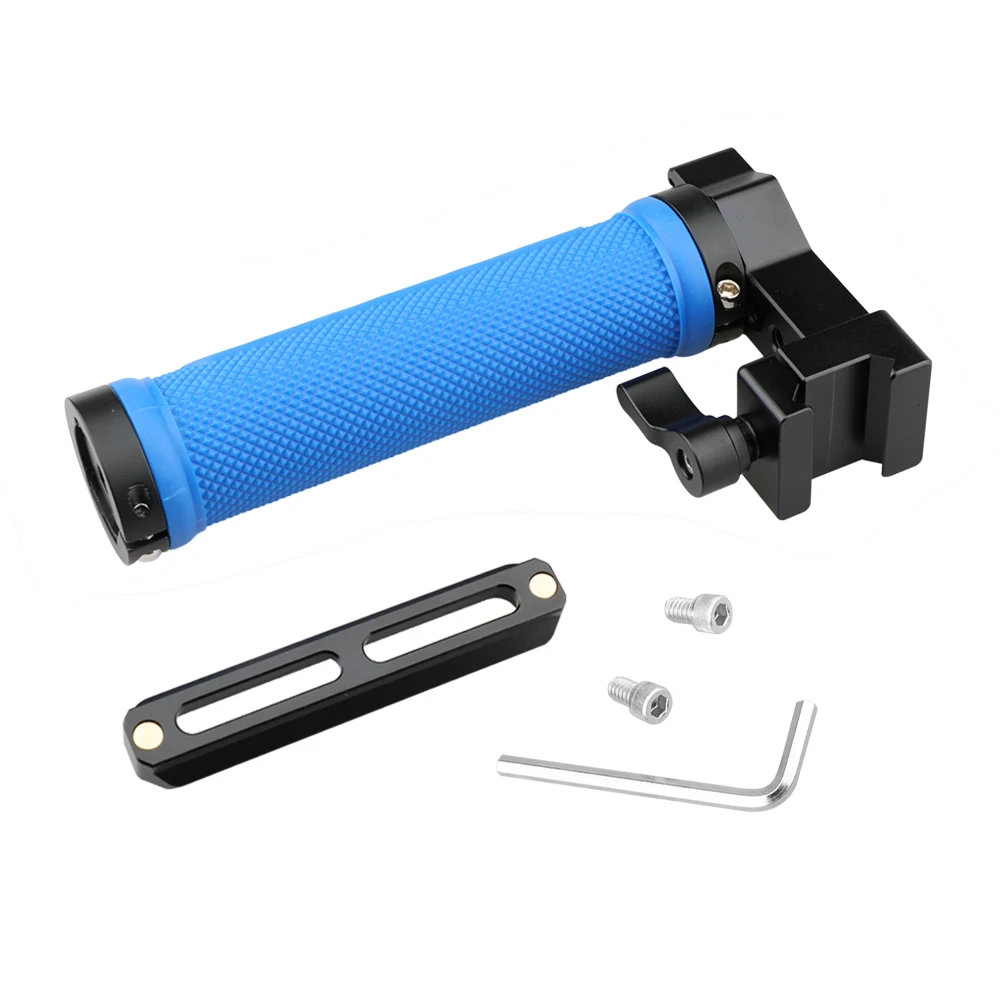 Kit impugnatura NATO con impugnatura superiore per fotocamera CAMVATE con pattino freddo e binario NATO a sgancio rapido da 100mm per videocamera DSLR