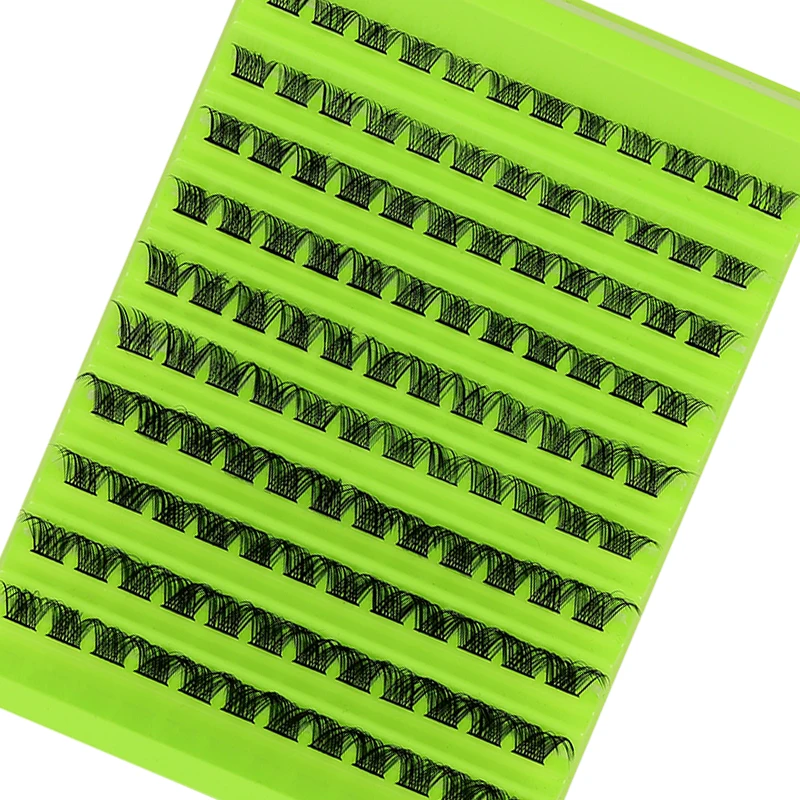 Natürliche Volumen-Wimpernbüschel 120 Bündel Einzelne Wimpernverlängerungen Faux Mink Gemischte Box für Wimpernverlängerungen