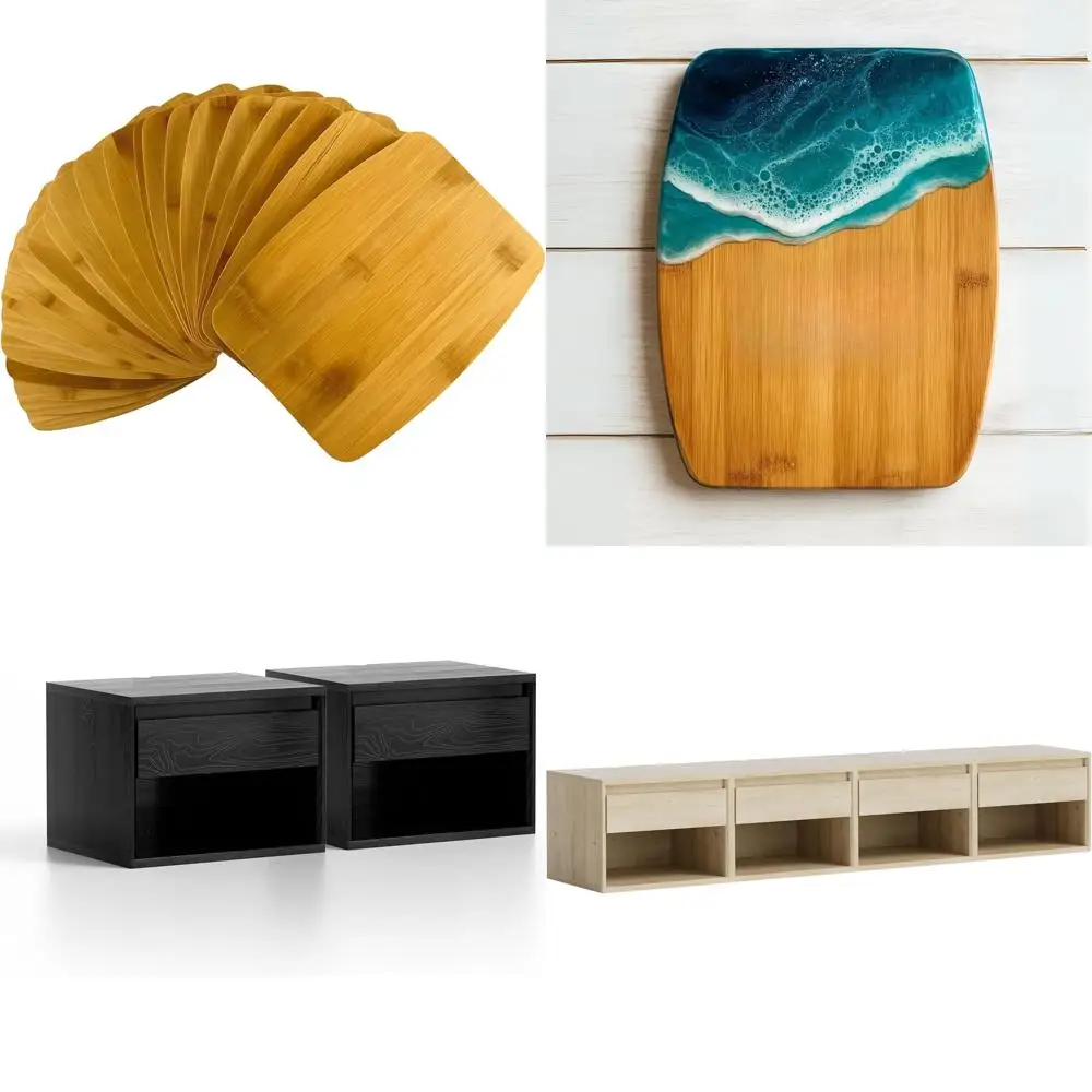 

Набор мини-бамбуковых разделочных досок из 24 штук — маленькие деревянные сервировочные подносы 8x6 для мясных тарелок, гравировки, персонализированных горячих ковриков