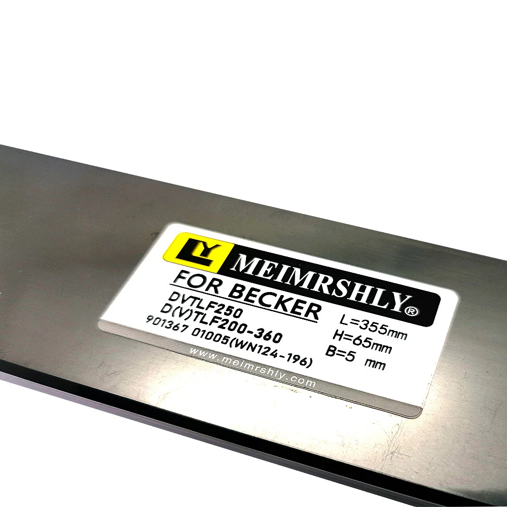 Aletas de carbono para Becker DTLF e VTLF250 360, 355-65-5mm, WN124-196, WN124-196