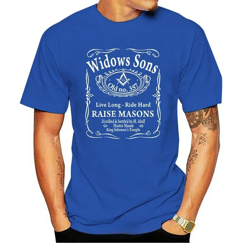 Mason H. Abiff Shriner Scottish Rite New Masonic Widows Sons Men T Shirt oversized t shirt men clothing Round Collar manga 2024