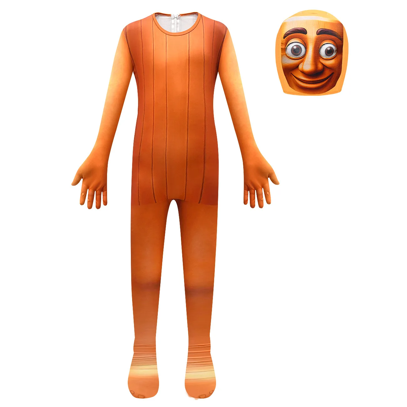 

Kids Boys Girls Tung Tung Tung Anime Cartoon Jumpsuit Mask Set Outfit Christmas Role Play Halloween Cosplay Costume