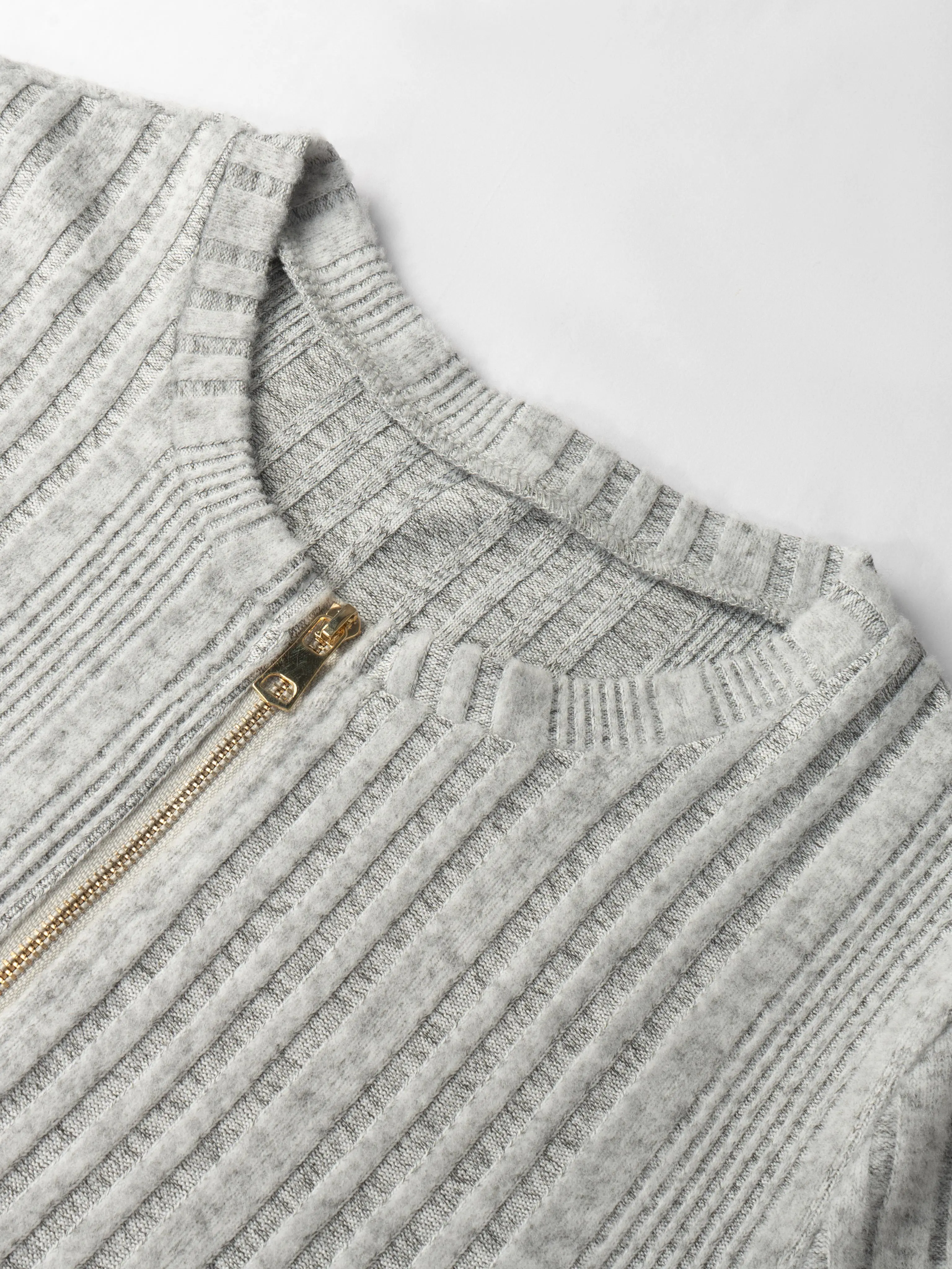 Damen Langarm-Oberteil, gerippter Strickpullover, lässige Alltagskleidung, Herbst/Winter, schmale Passform, Rundhalsausschnitt, weiche Basic-Bluse – Detail 9