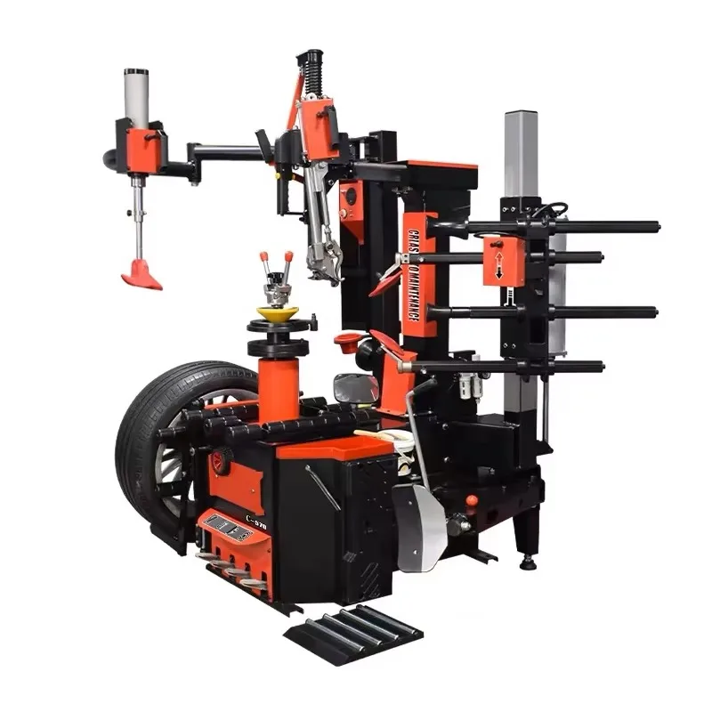 For 28 inch automatic non-contact tire changer workshop tire installer no pry bar no disc swing arm tire changer