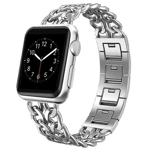 Cinturino in acciaio inossidabile per Apple Watch Ultra 8 7 49mm 45mm 41mm 6 5 4 40mm 44mm bracciale con maglie in metallo per cinturino iwatch 3 42mm 38mm