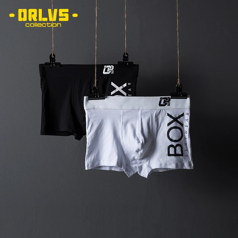 

ORLVS Men's Boxer Briefs, Sexy Soft Cotton Underwear, Long Boxershorts with 3D Pouch Design