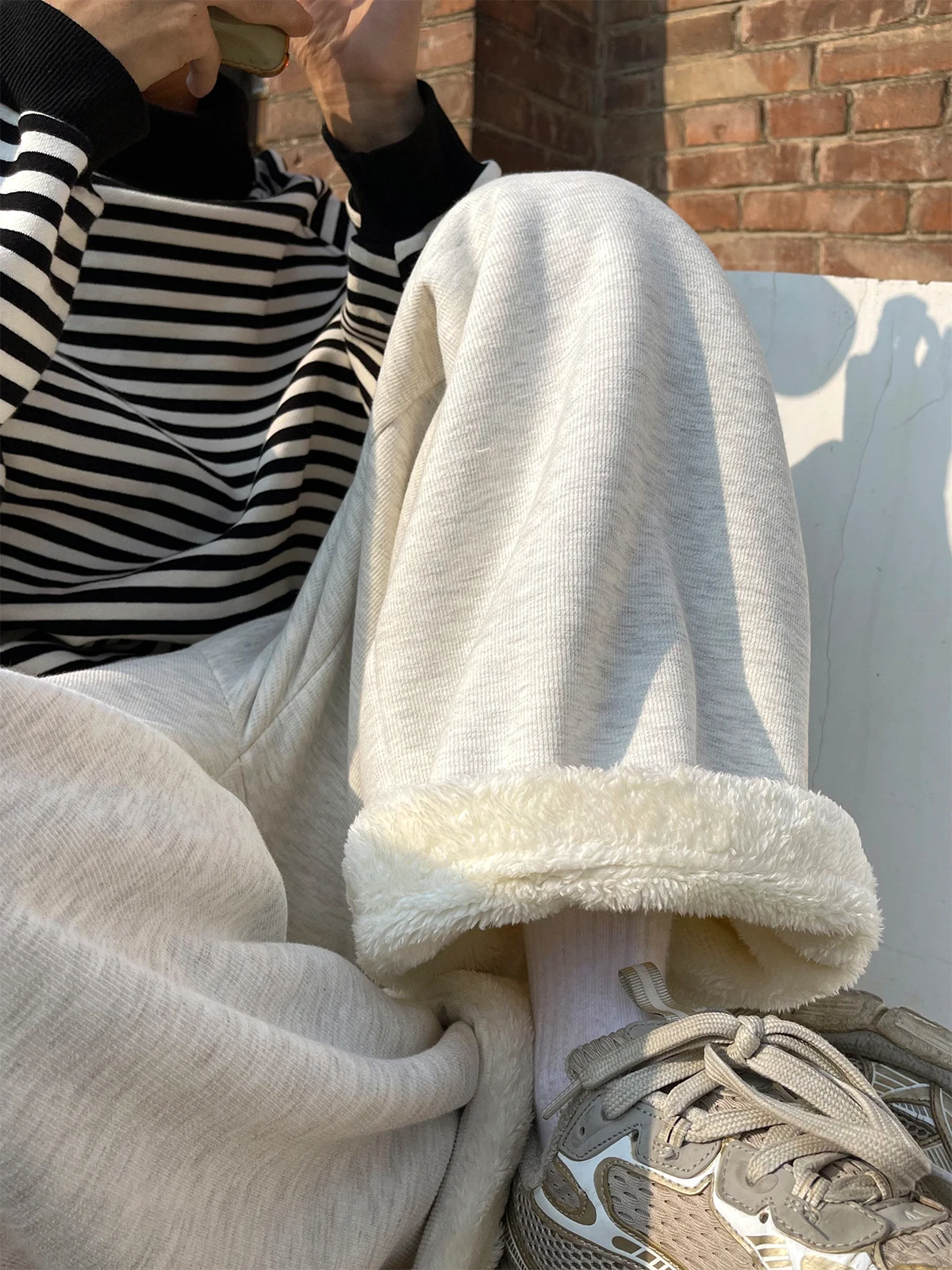 

Мужские зимние брюки из вельвета Thiened Lamb с утеплителем для северных регионов, на флисовой подкладке, для глубокой осени и ранней зимы, для активного отдыха...