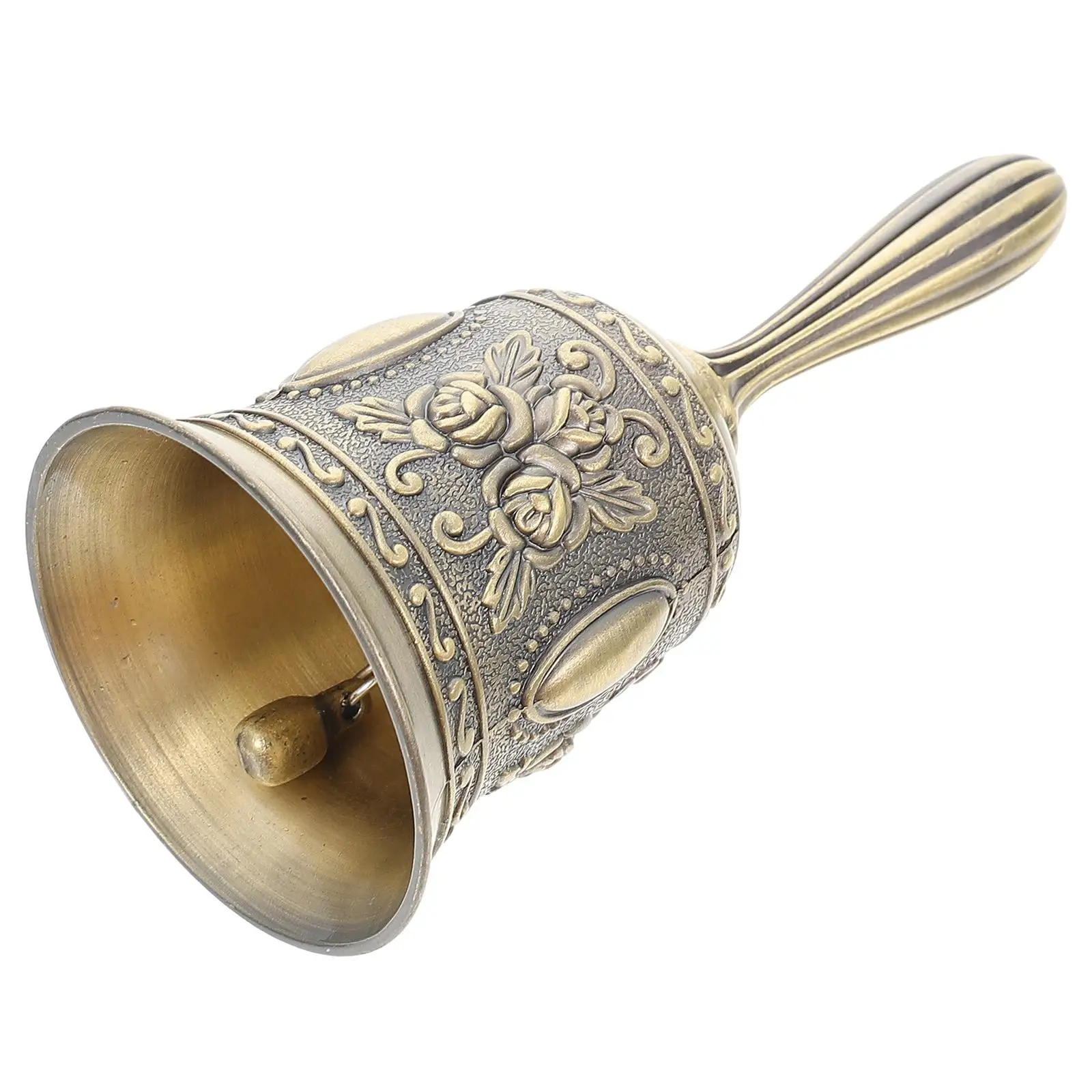 

Hand Ring Bell Small Held Vintage Call Handbells Kitchen Decorative Desk Service Metal Bells for Bar Restaurant Hotel Dining