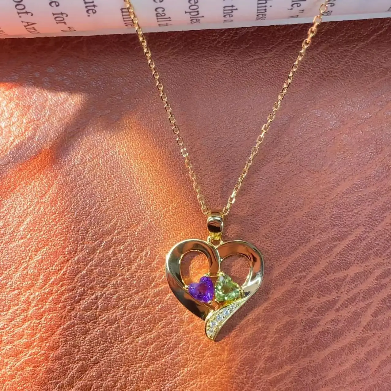 S925 silver heart necklace Europe and the United States ins wind personality temperament intertwined love clavicle chain