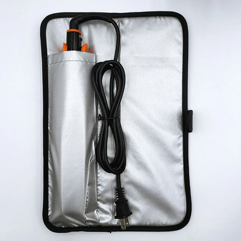 Heat Resistant Flat Iron Case Portable Hair Straightener Pouch Curling Iron Travel Cover Bag for Hair Straightener Flat Iron ﻿