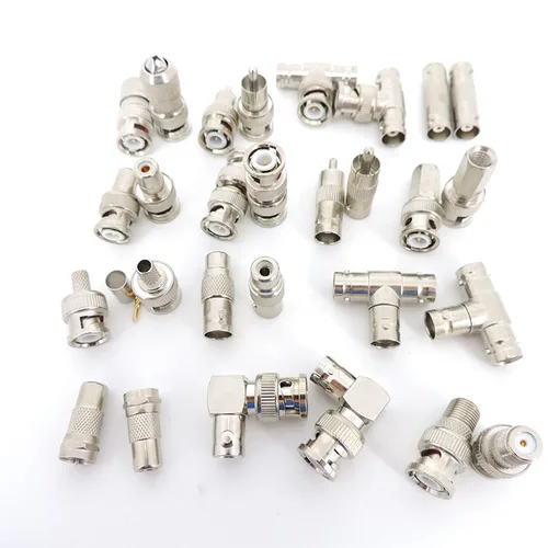 2 uds BNC macho hembra a RCA F 2 vías BNC macho hembra conector Jack BNC RF RG59 Q9 Cable Coaxial divisor de prueba convertidor