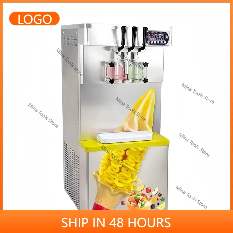 Commercial 5 Colors Ice Cream Machine with 7 Flavors Soft Serve Ice Cream Making Machine for Shop Hotels