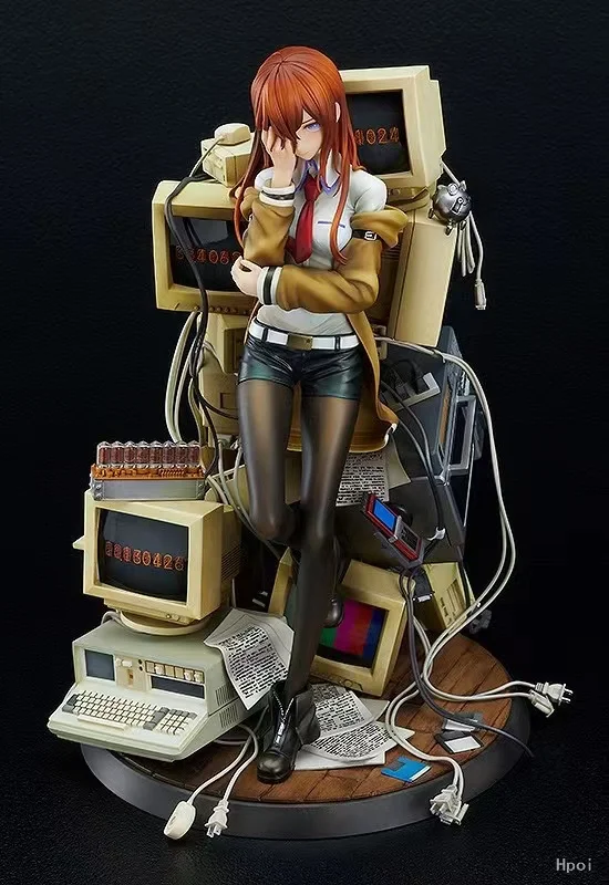 Original GSC Steins Gate Makise Kurisu reading steiner Anime Figure PVC Collectible Model Toys Gifts Ornaments Desktop