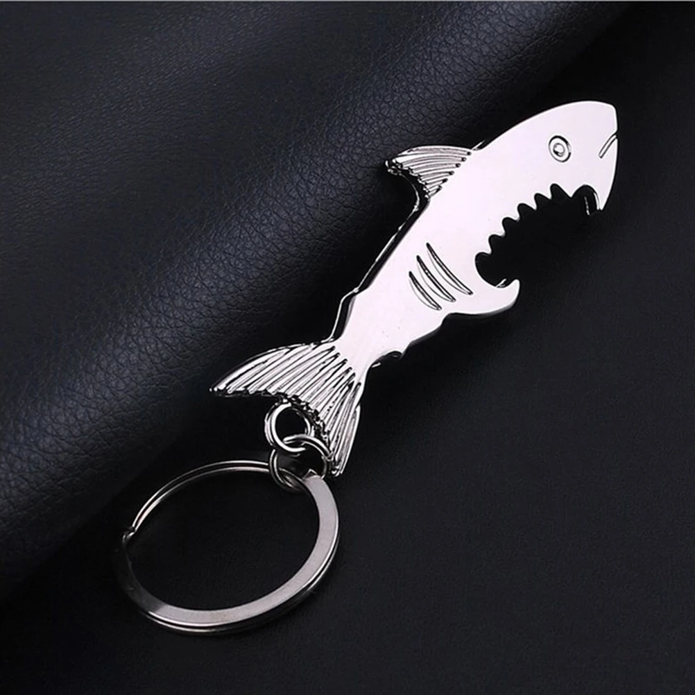 Shark Keychain Bottle Opener Fish Beer Bottle Opener Keychain Charms For Bag Keys Car Keys Accessories Keyring Jewelry Gift