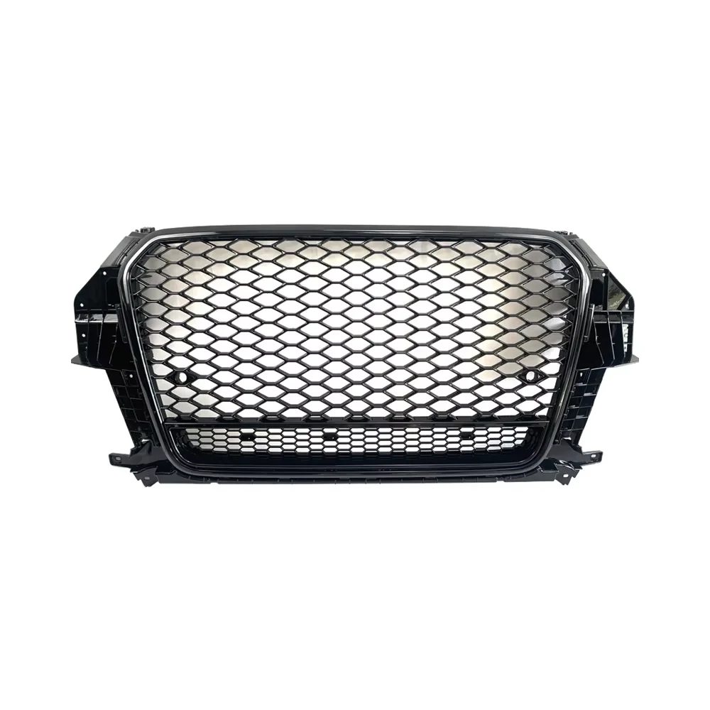 

Electroplated Frame Q3 Auto RSQ3 Body Kit Grille for AUDI Q3 Facelift RSQ3 Front Bumper No Emblem Grille 2013 2014 2015