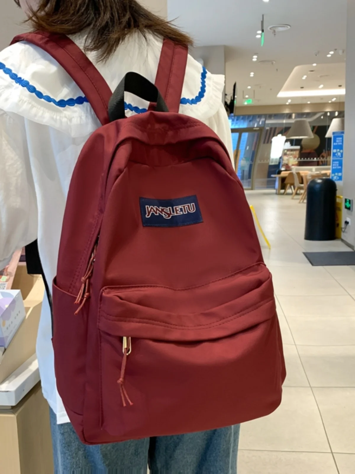 

Чистый цвет MOB Дорожная сумка для отдыха и поездок на работу для школьников средней школы и Universi Double oulder Sweet College Sle