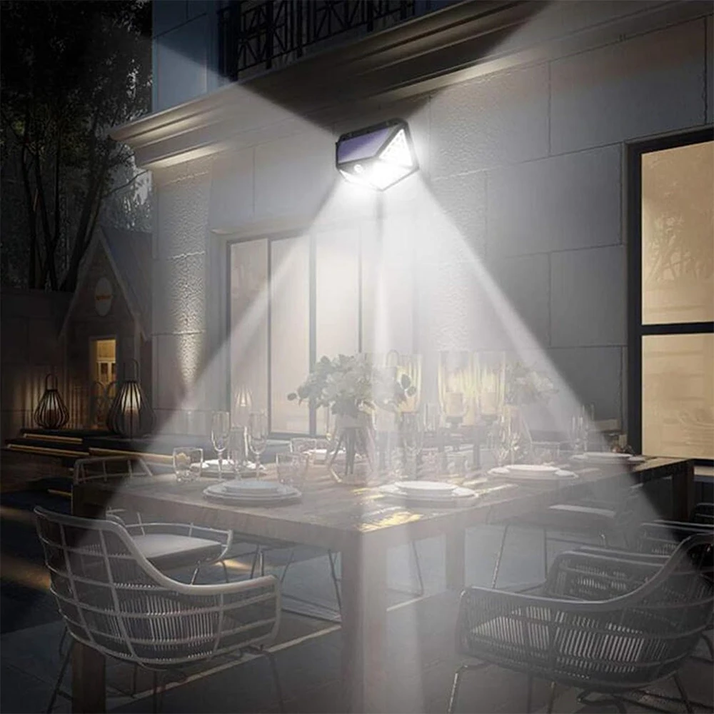 1pc Solar Light, Human Body Sensing Light, 100led, Suitable For Outdoor Use, Villas, Gardens, Parks, Courtyards, Small Sensing L