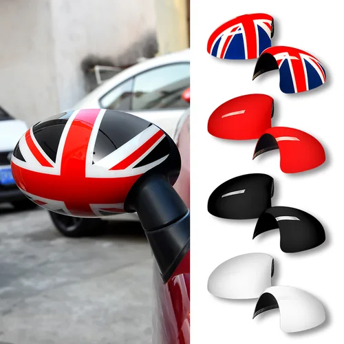 Cubierta de espejo lateral de puerta de coche, cubierta de espejo retrovisor, decoración de carcasa para MINI COOPER R55 R56 R57 R58 R59 R60 R61