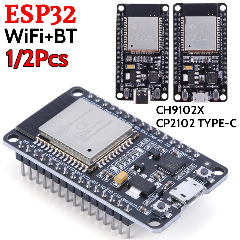 Papan Pengembangan ESP32 Modul Nirkabel Kompatibel dengan WiFi + Bluetooth Berdasarkan ESP32 Mendukung Mode STA/AP/STA+AP Konsumsi Daya Rendah