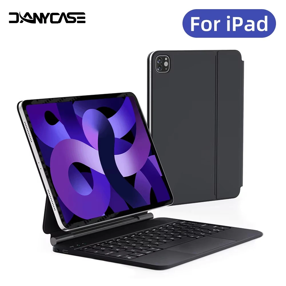 Magic Keyboard Case for iPad 10th Generation 10.9 For ipad 11th A16 Air4 Air5 10.9 Air 11 M2 M3 M4 Cover With Wireless keyboard