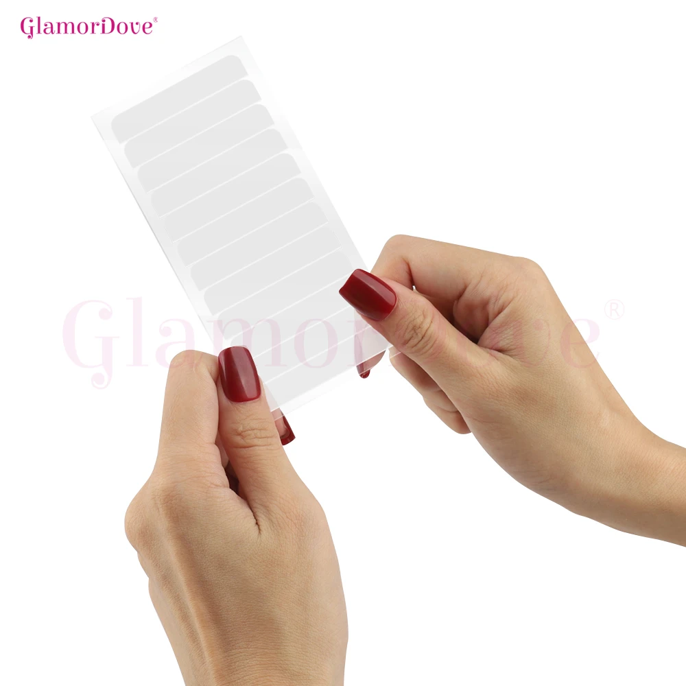 

GlamorDove Single Sided Tape Replacement – Shine-Free Adhesive Tabs (1.57×0.31 Inch) for Tape-In Hair Extensions