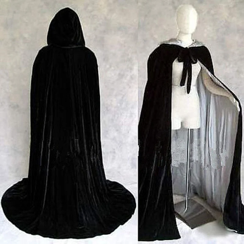 Elegant Pageant Velvet Cloak Luxury Europe Style Robe Medieval Cape Shawl Party Queen Princess Wedding