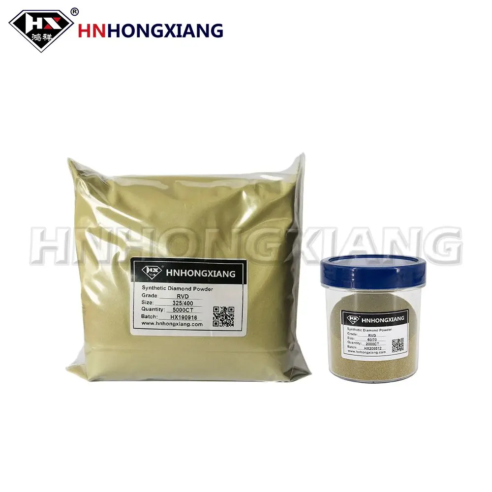 Poudre de diamant artificielle RVD, Certification de marque, Assurance qualité HX