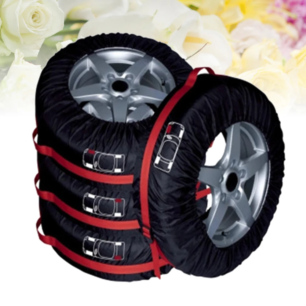 

Tire Cover Spare Wheel Covers Outdoor Car Snow Storage Bag Protection Protective
