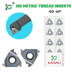 10pcs 16ER 16IR ISO 0.5 0.75 1.0 1.25 1.5 1.75 2.0 2.50 22ER 3.50 ISO 4.0 4.5 5.0 ISO-60° Carbide Insert CNC Threading Tool