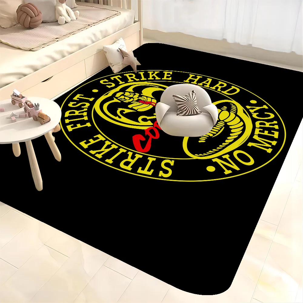 

3D Cobra Kai Amanda TV Karate Kitchen Mat Kids Room Bedroom Decoration Balcony Anti-Slip Doormat Living Room Alfombra