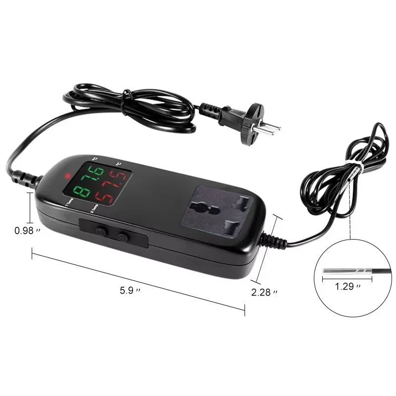 Regulator temperatury fermentacji do domowego piwa, wina i spirytusu, pas grzewczy 25W, wtyczka EU, narzędzia do fermentacji. — zdjęcie 4