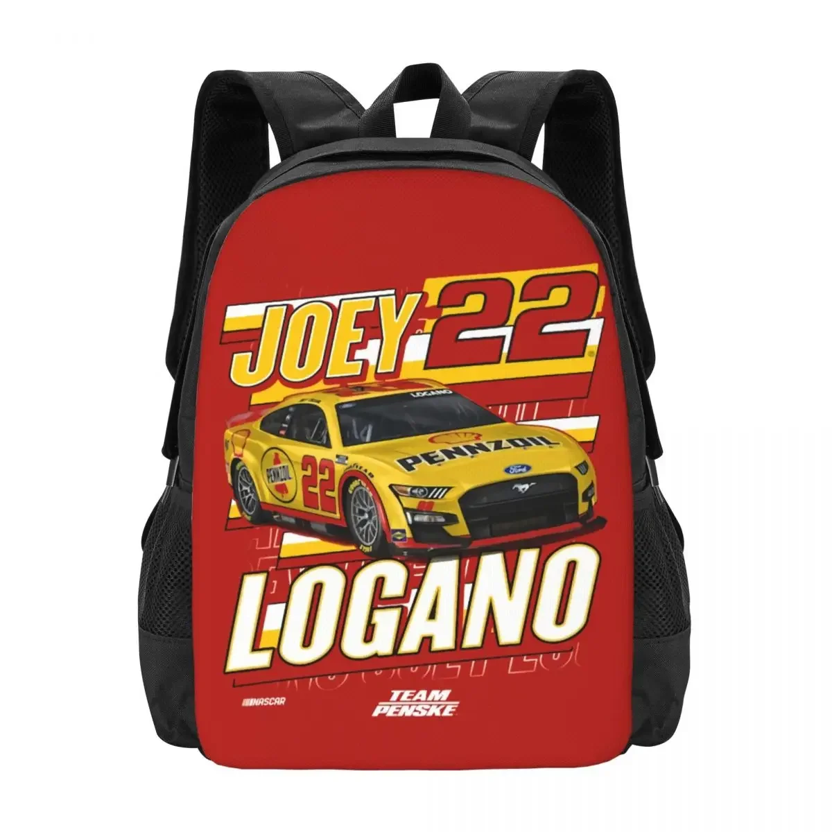 Joey Logano 22-Reise-Laptop-Rucksack, Business-College, Schule, Computertasche, Geschenk für Männer und Frauen