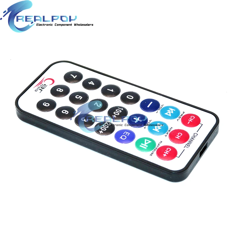 38khz MCU learning board IR remote control Infrared decoder for protocol remote control For arduino .MP3 .MP4 Black / White