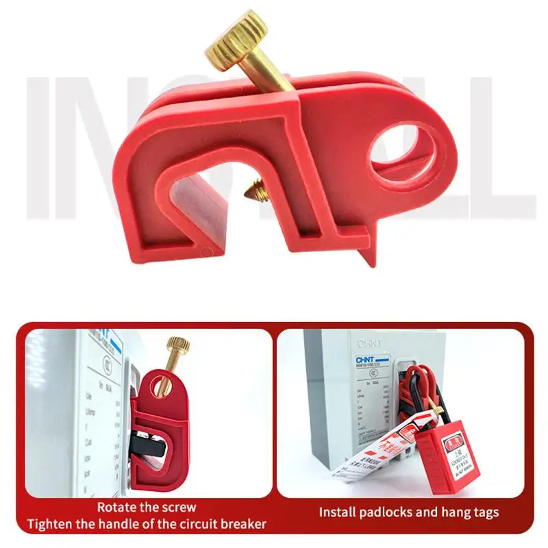 Tool-Free MCCB Circuit Breaker Lockout Air Switch LOTO Safety Lock Device for Laboratory and Power Service Scenarios