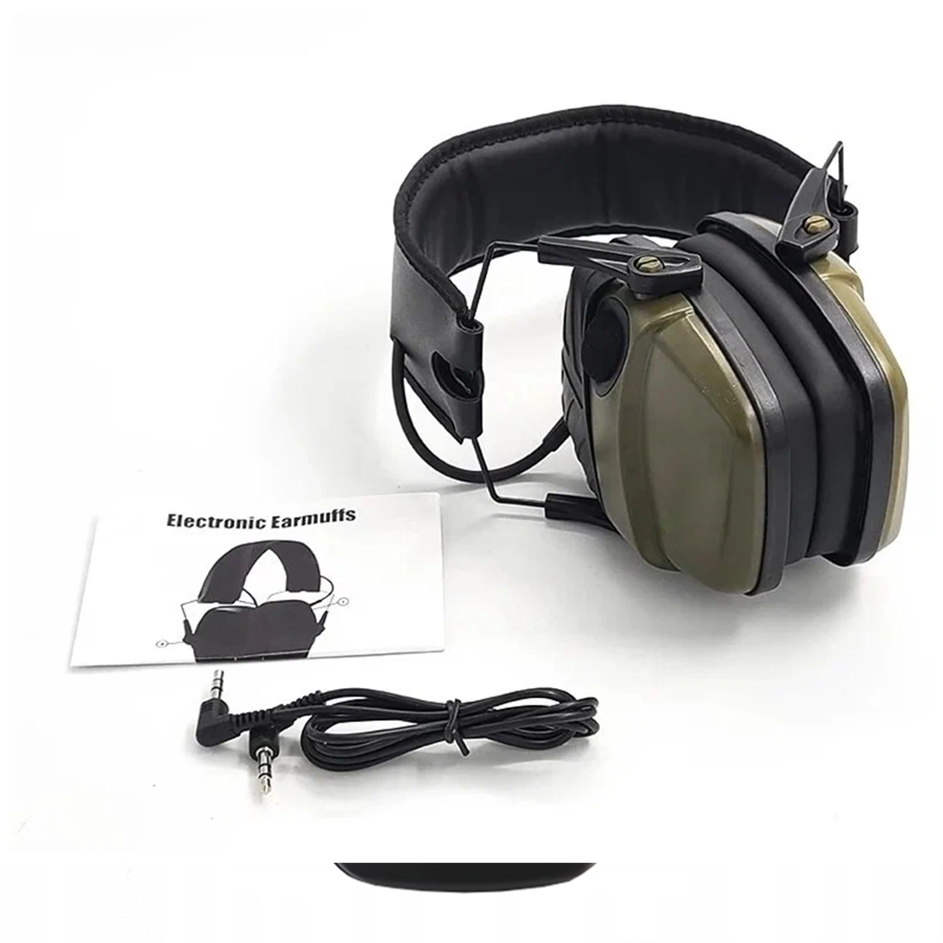 Original Tactical Electronic Shooting Earmuff Outdoor Sports Anti-noise Headset Impact Sound Amplification Hearing Portable Case