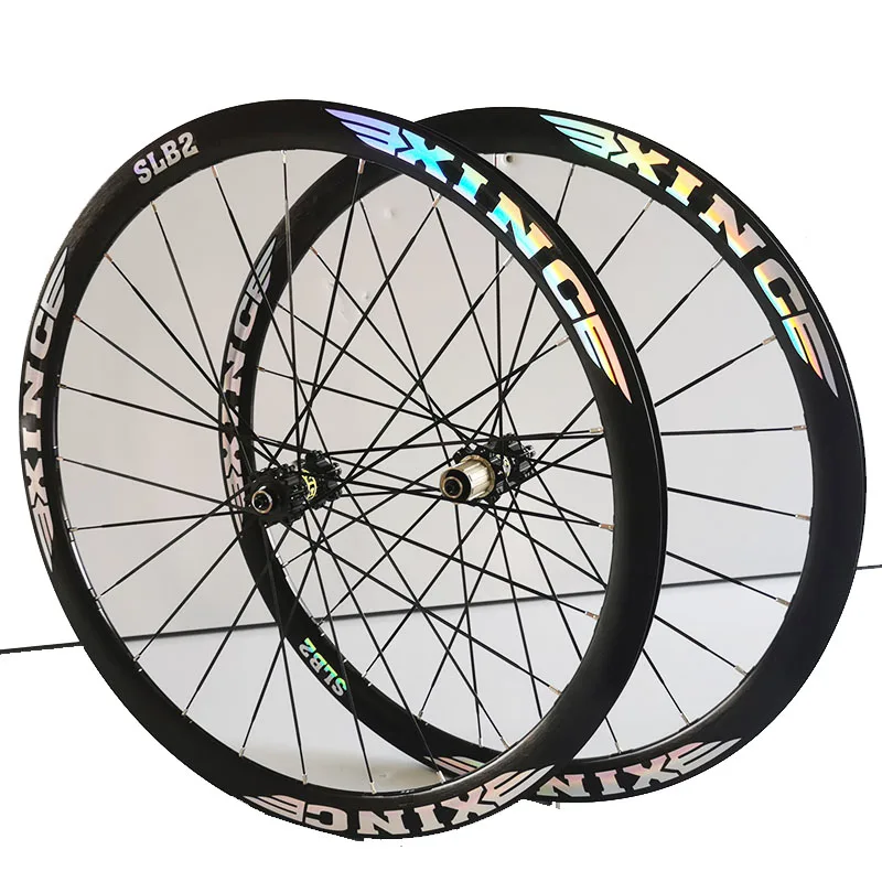 700C 38MM New Xinc Road Wheel Set Front Two Rear Four Perrin Straight Pull Front and Rear Wheel Pure Disc Brake Bike Wheelset