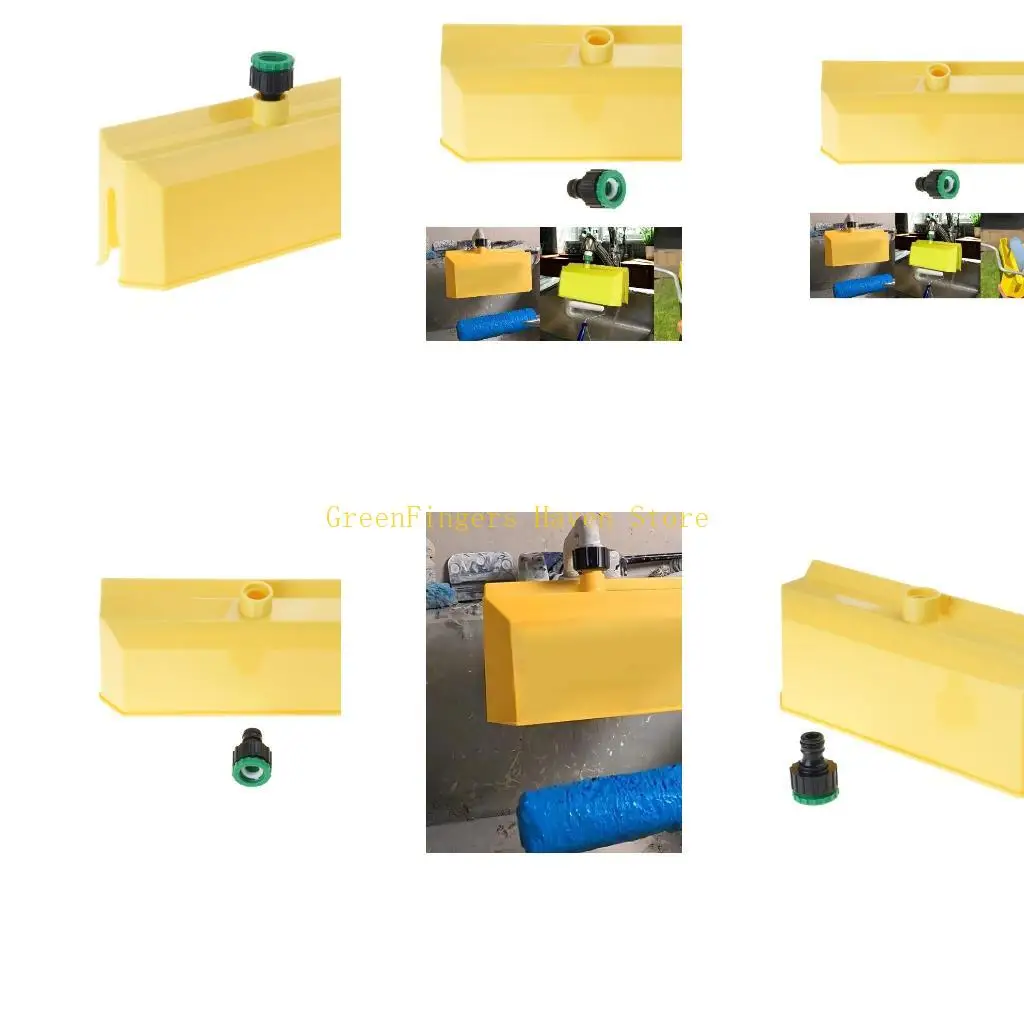 F68D Ergonomic Roller Paint Cleaning Tool Detachable Part Easy Assembly Paint Roller Cleaner Washer Tool Fast Drying