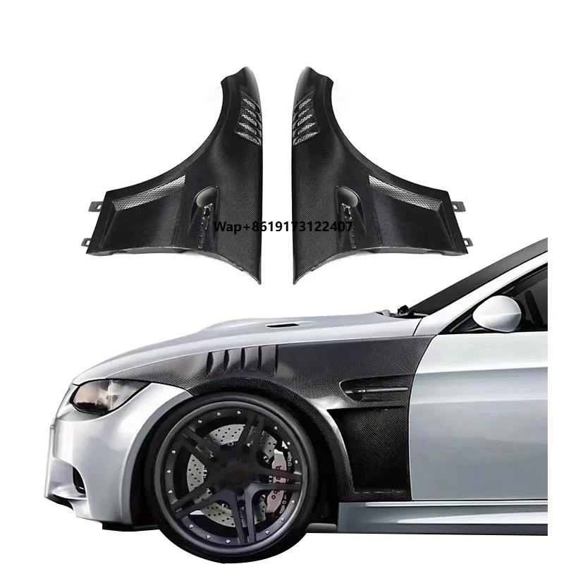 

Индивидуальные вентилируемые карбоновые крылья для BMW E92 E93 M3 2009-2012 годов, комплект для тюнинга кузова