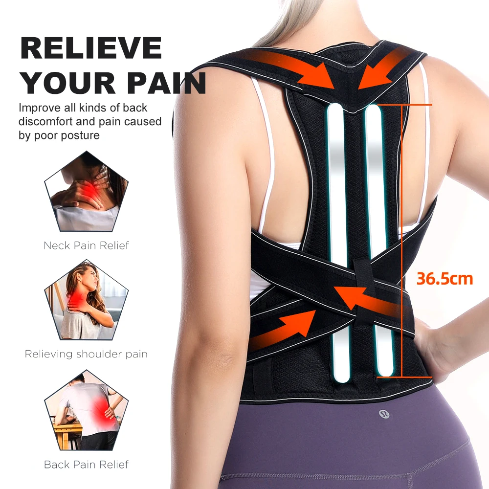 1Pcs Back Brace Posture Correc - Posture Pole Corrector review and price